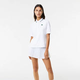 Lacoste Women's Thermo Regulating Pique Tennis Polo (White/Green) - RacquetGuys.ca