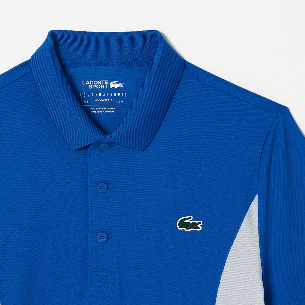 Lacoste Men's Regular Fit Jersey Tennis Polo (Blue) - RacquetGuys.ca
