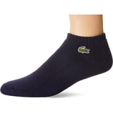 Lacoste Unisex Stretch Cotton Low-Cut Socks (Navy Blue/White) - RacquetGuys.ca