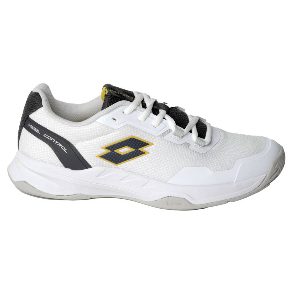 Lotto Mirage 600 III Men's Tennis Shoe (White/Asphalt) - RacquetGuys.ca