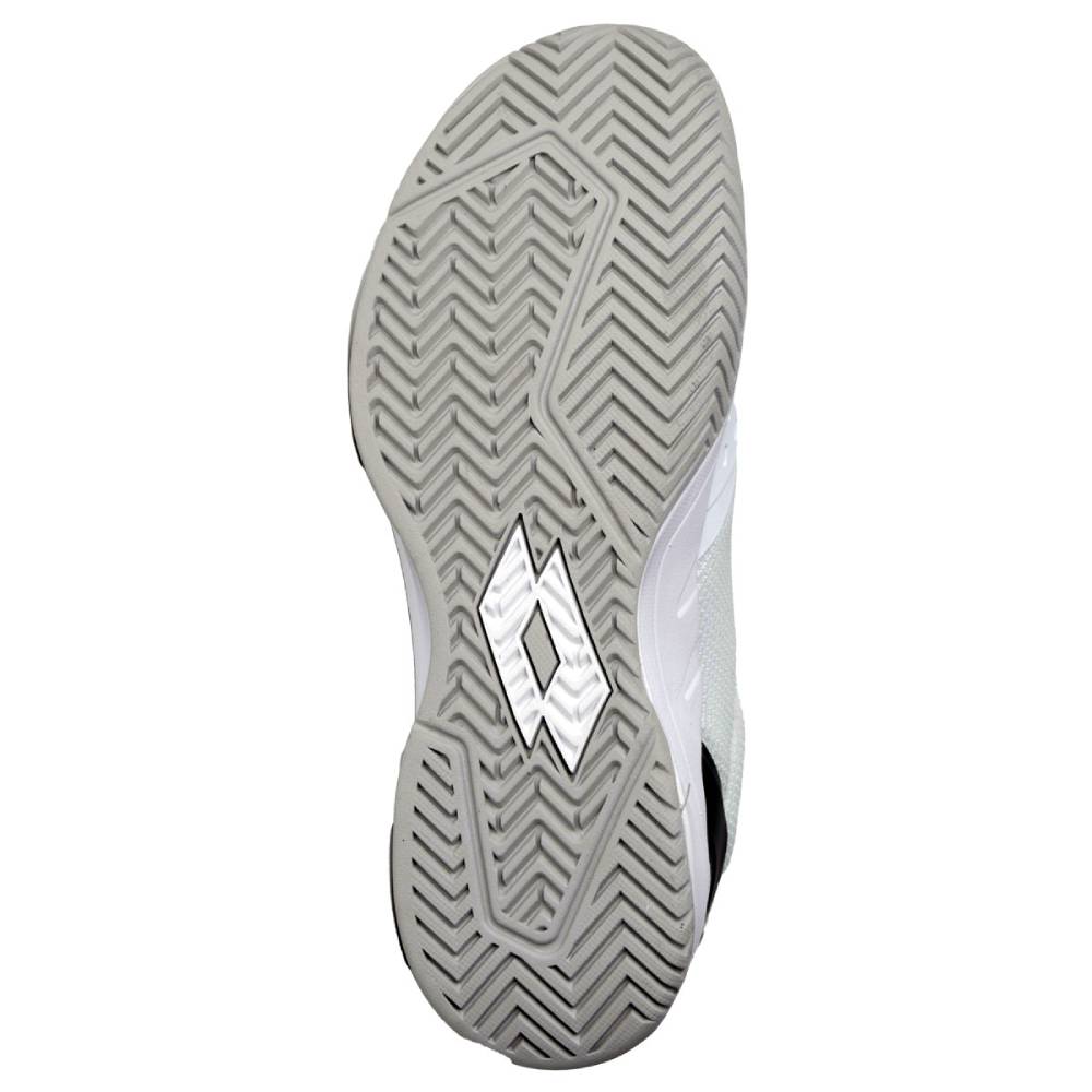 Lotto Mirage 600 III Men's Tennis Shoe (White/Asphalt) - RacquetGuys.ca