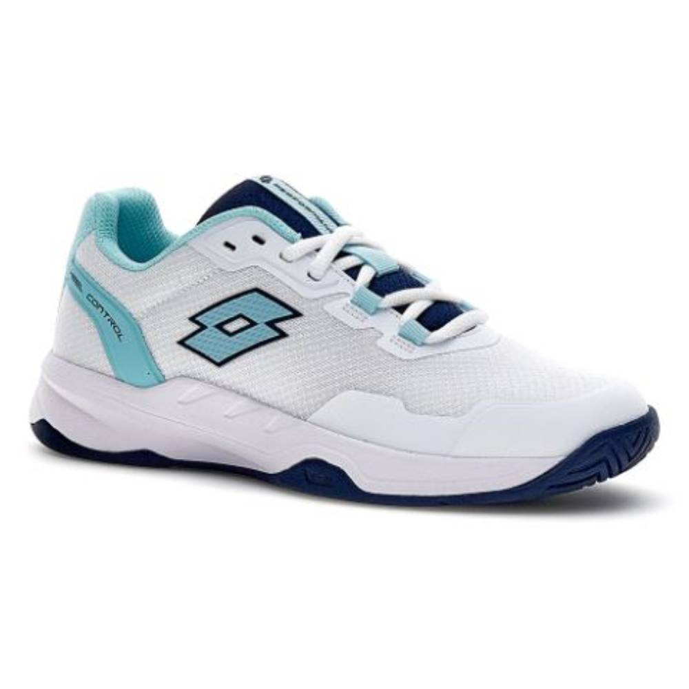 Lotto Mirage 600 III Women's Tennis Shoe (White/Blue) - RacquetGuys.ca