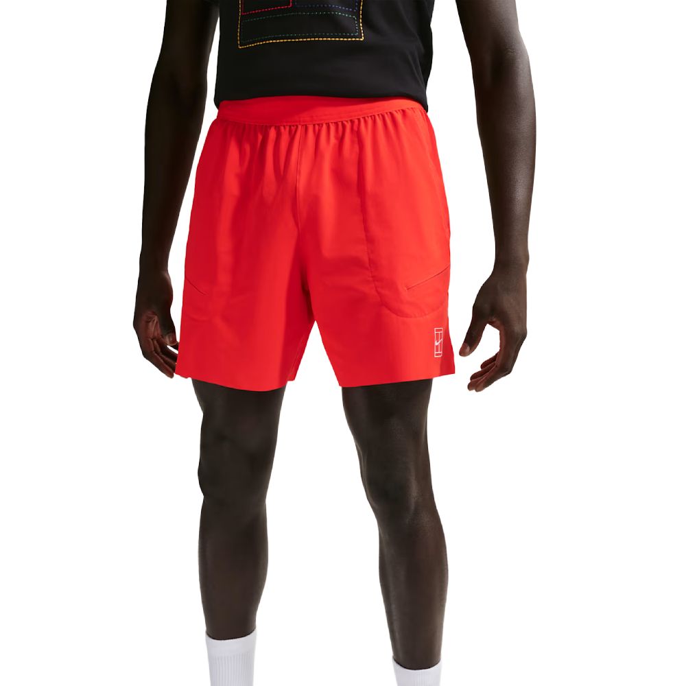 Nike Men's Court Dri-Fit Victory Short 7-inch (Hot Lava/Black) - RacquetGuys.ca
