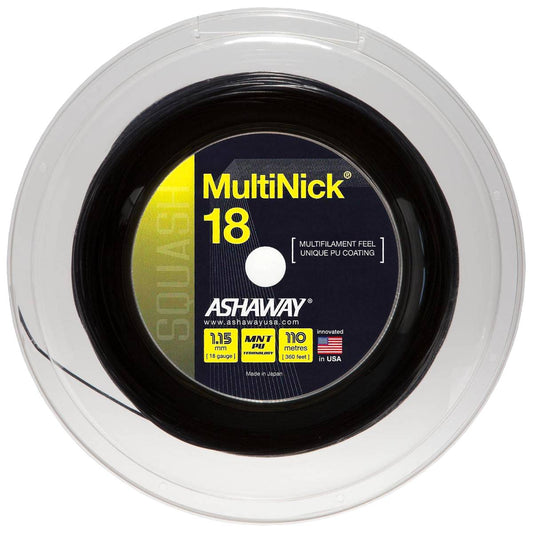 Ashaway MultiNick 18 Squash String Reel (Black) - RacquetGuys.ca