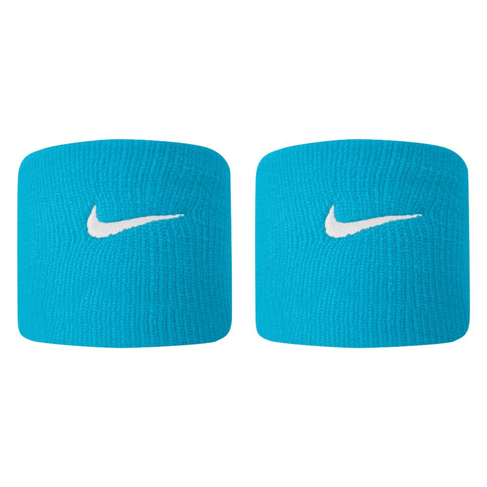 Nike Tennis Premier Wristbands 2 Pack (Laser Blue/White) - RacquetGuys.ca