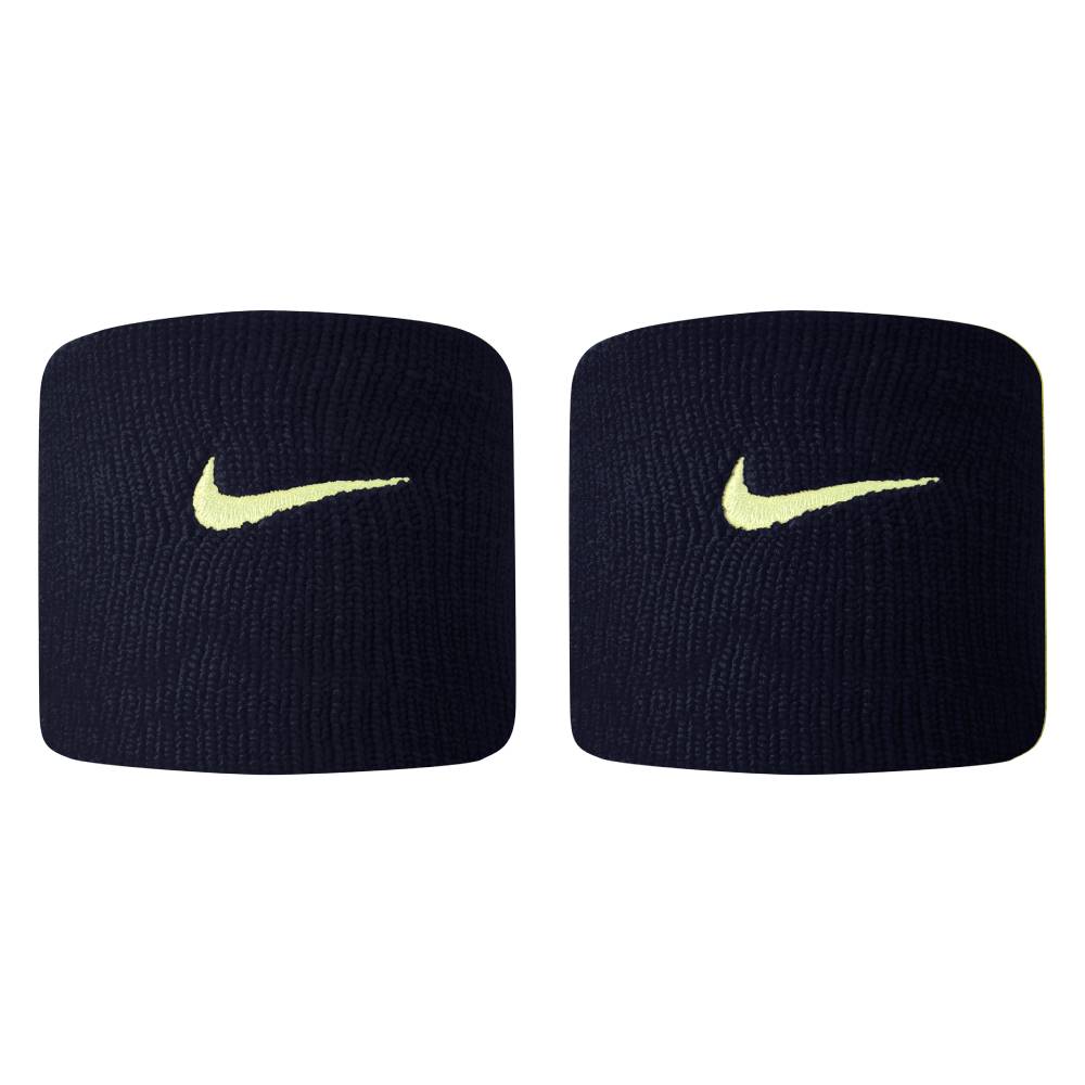 Nike Tennis Premier Wristbands 2 Pack (Navy/Yellow) - RacquetGuys.ca