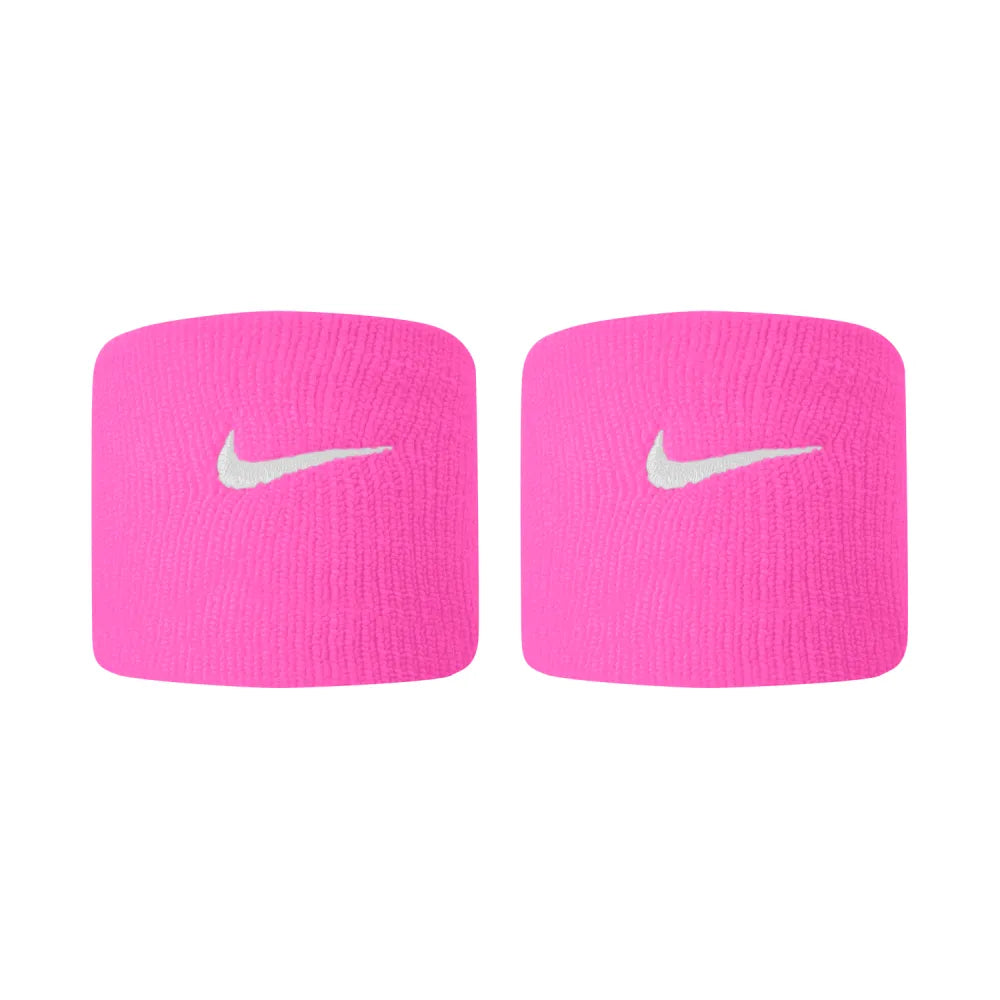 Nike Tennis Premier Wristbands 2 Pack (Laser Fuchsia/White) - RacquetGuys.ca