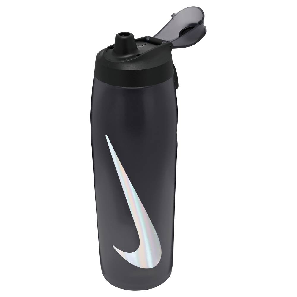 Nike Refuel Locking Lid Bottle 32 Oz (Anthracite/ Black) - RacquetGuys.ca