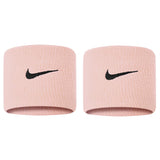 Nike Tennis Premier Wristbands 2 Pack (Pale Coral/Black) - RacquetGuys.ca