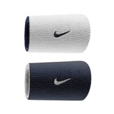 Nike Dri-Fit Doublewide Wristbands Home & Away 2PK (Navy/White)