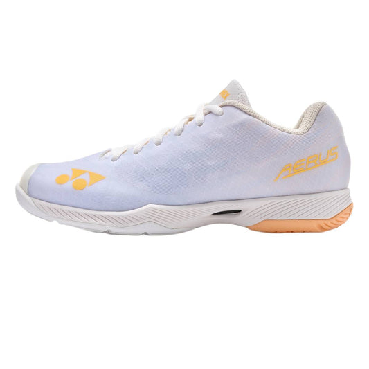 Yonex Power Cushion Aerus Z2 Women's Indoor Court Shoe (White/Orange) - RacquetGuys.ca