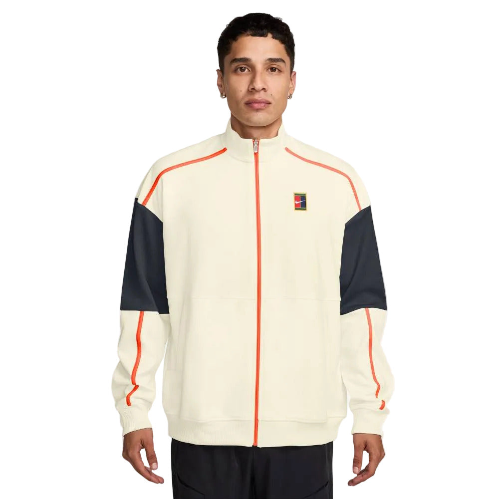 Nike Men's Heritage Jacket (Sail/Turf Orange) - RacquetGuys.ca