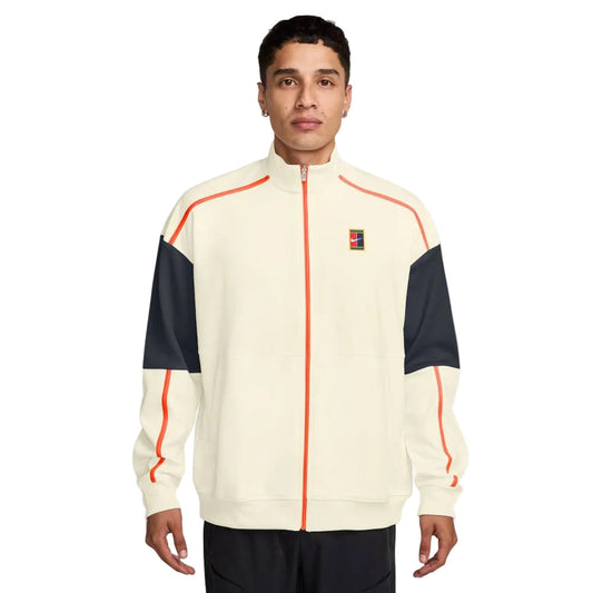 Nike Men's Heritage Jacket (Sail/Turf Orange) - RacquetGuys.ca