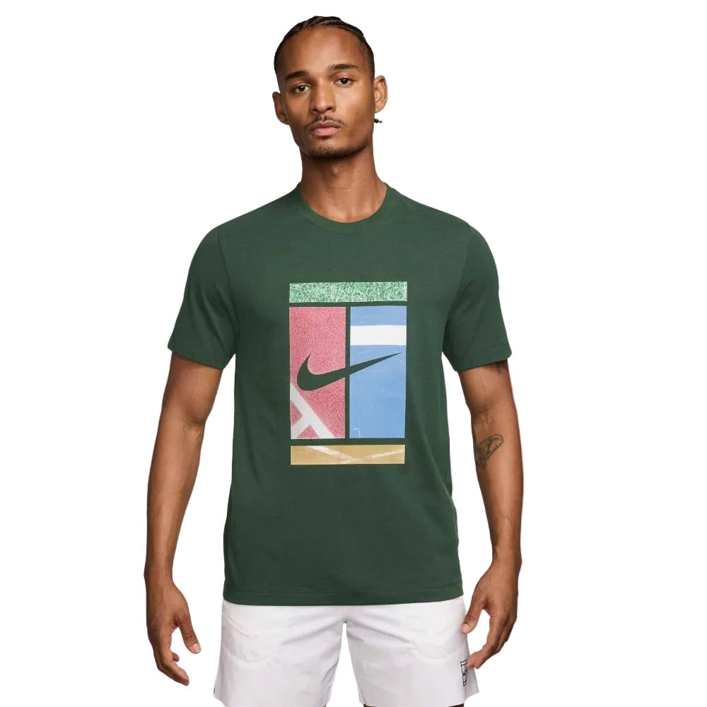 Nike Men's Court Dri-FIT HO25 Tee Top (Fir) - RacquetGuys.ca