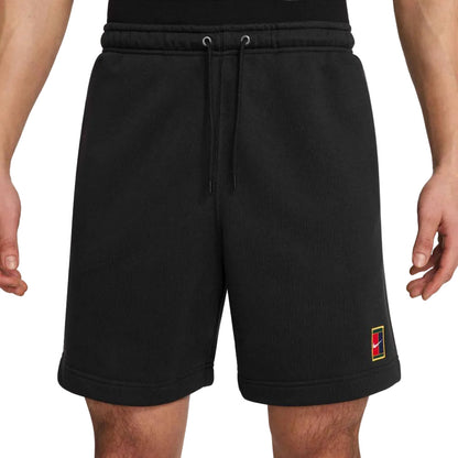 Nike Men's Court Dri-FIT Heritage Fleece Short (Black) - RacquetGuys.ca