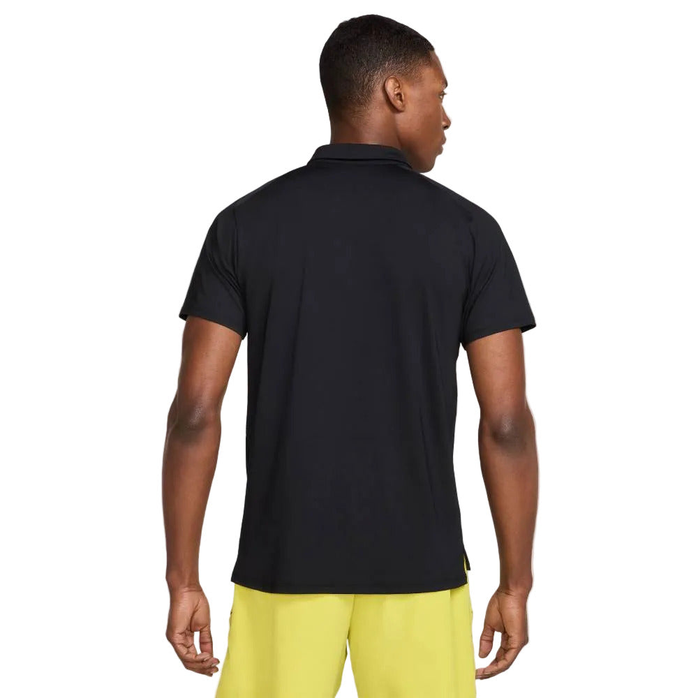 Nike Men's Dri-FIT Advantage Polo Top (Black/White) - RacquetGuys.ca