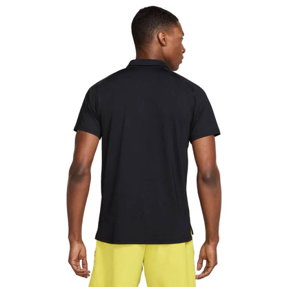 Nike Men's Dri-FIT Advantage Polo Top (Black/White) - RacquetGuys.ca
