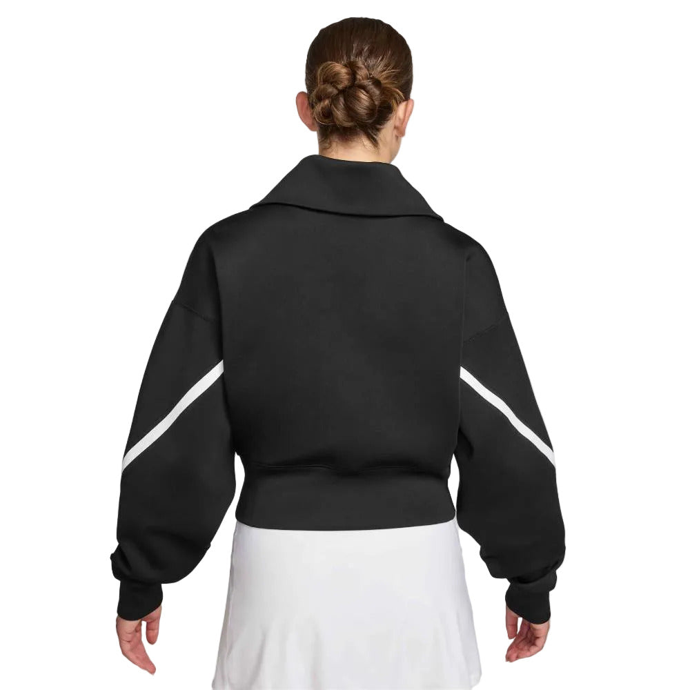 Nike Women's Advantage Full Zip Jacket (Black/White) - RacquetGuys.ca