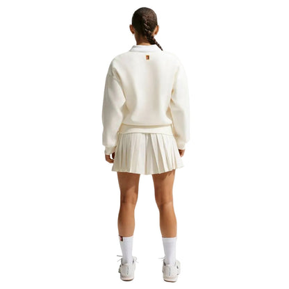 Nike Women's Dri-Fit CRT CLTN Long Sleeve Fleece (Sail/Midnight Navy) - Description - RacquetGuys.ca