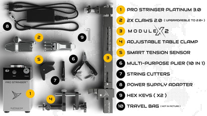 Pro Stringer Platinum 3.0 Tennis Portable Electronic Stringing Machine - RacquetGuys.ca