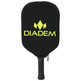 Diadem Pickleball Paddle Cover (Black/Yellow) - RacquetGuys.ca