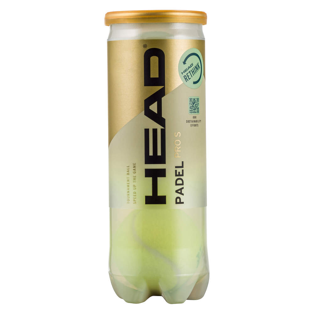Head Padel Pro S Balls (3 Ball Can) - RacquetGuys.ca