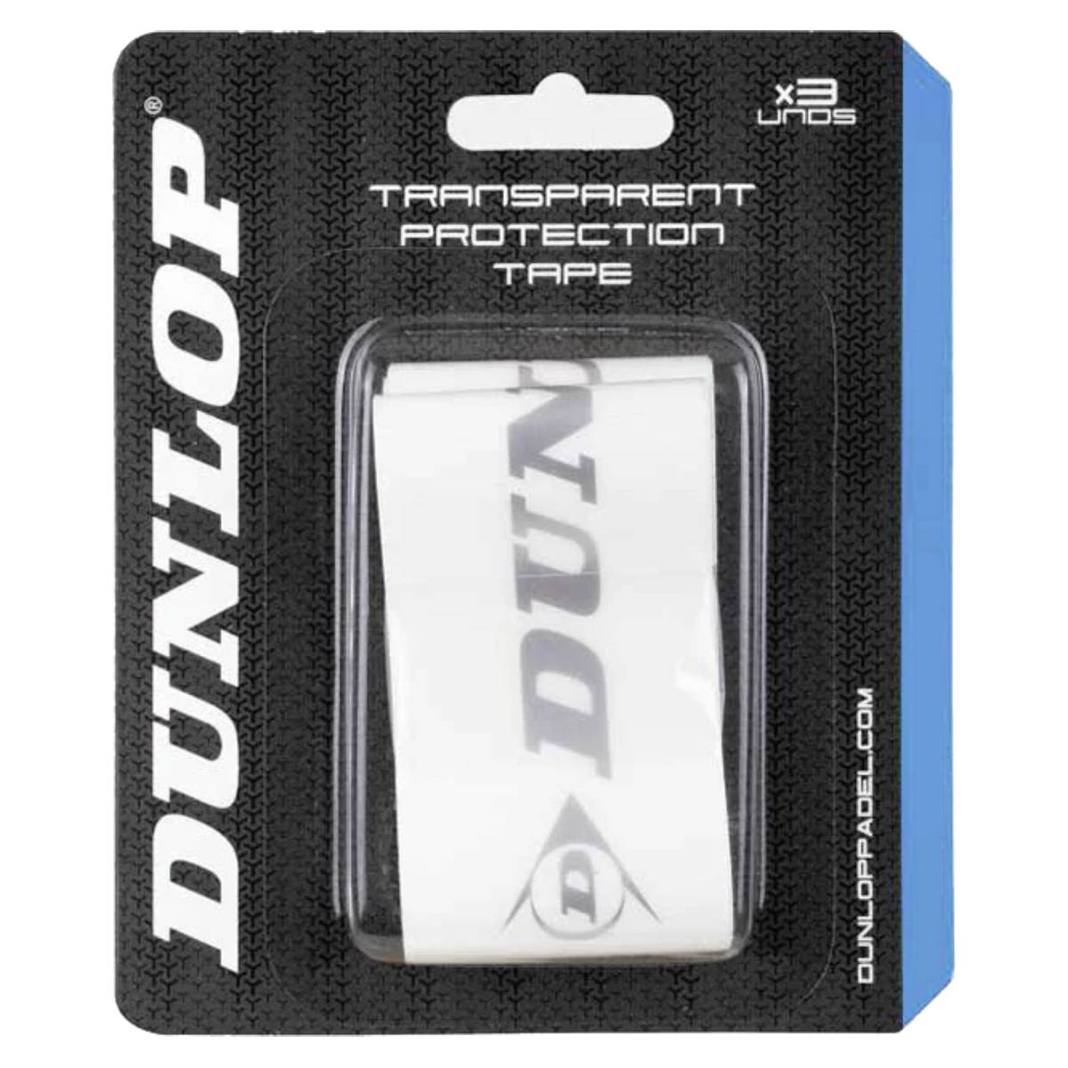 Dunlop Padel Transparent Protection Tape (3 Pack) - RacquetGuys.ca