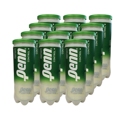 Penn Control Plus 78' Green Felt Junior Tennis Balls - 12 Can Case - RacquetGuys.ca