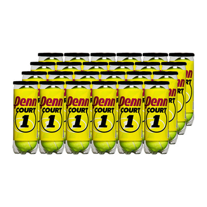 Penn Court 1 Tennis Balls - 24 Can Case - RacquetGuys.ca