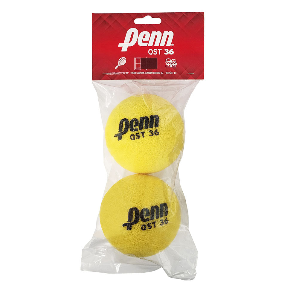 Penn QST 36 Foam Red Junior Tennis Balls (2 Pack) - RacquetGuys.ca