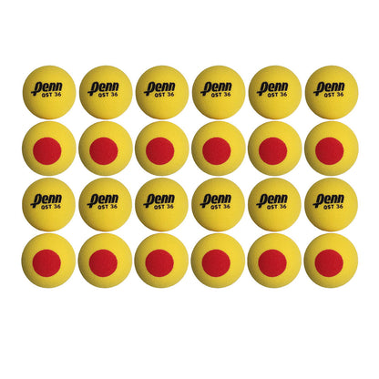 Penn QST 36 Foam Red Junior Tennis Balls (Box of 24 balls) - RacquetGuys.ca