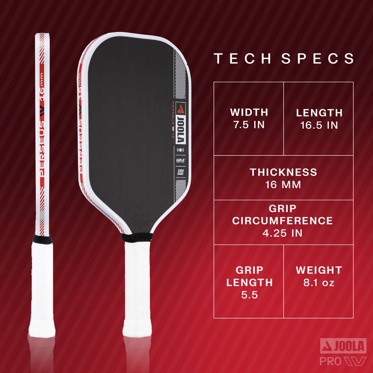 JOOLA Ben Johns Perseus Pro IV Pickleball Paddle – RacquetGuys.ca
