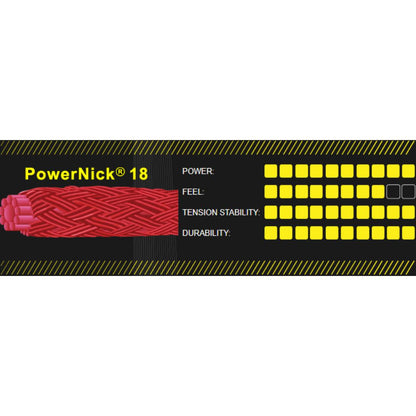 Ashaway PowerNick 18 Squash String (Red) - RacquetGuys.ca