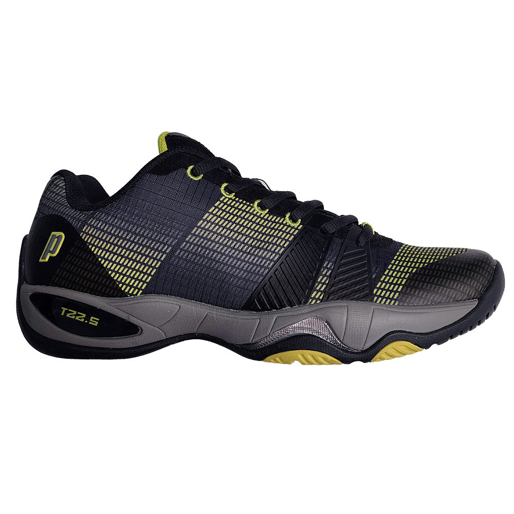 Prince T22.5 Men's Tennis Shoe (Black/Yellow) | RacquetGuys.ca