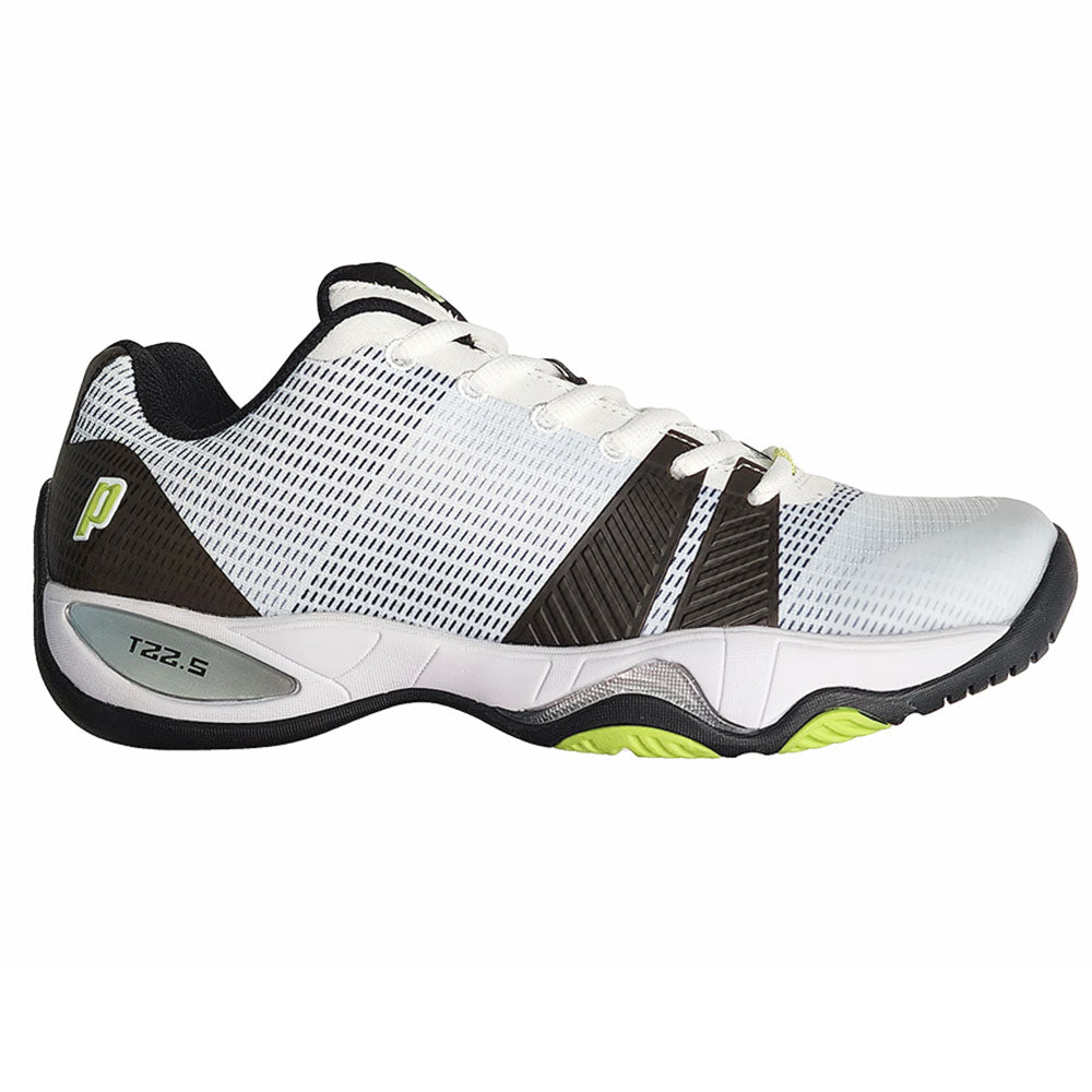 Prince T22.5 Men's Tennis Shoe (White/Green/Black) - RacquetGuys.ca