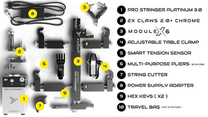 Pro Stringer Platinum 3.0 ModuleX-6 Tennis Portable Electronic Stringing Machine - RacquetGuys.ca