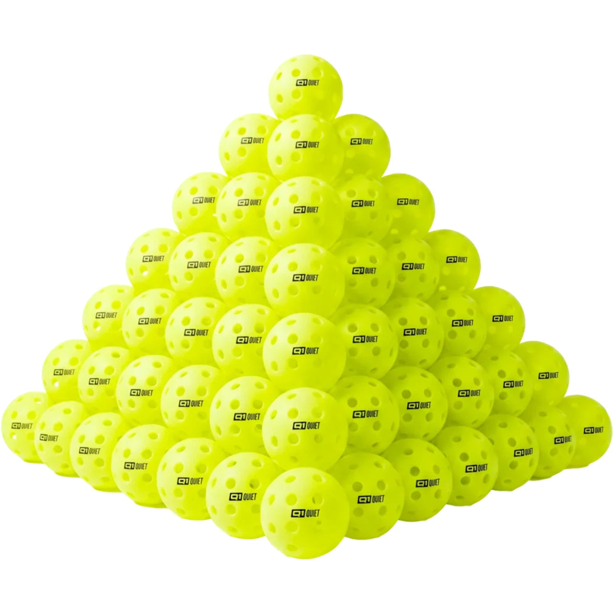 Selkirk Q1 Quiet Outdoor Pickleball (Yellow) - 100 Pack