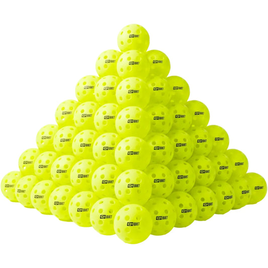 Selkirk Q1 Quiet Outdoor Pickleball (Yellow) - 100 Pack