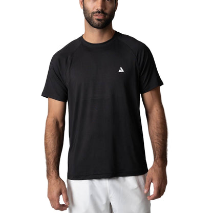 Joola Men's Court Short Sleeve Top (Black) - RacquetGuys.ca