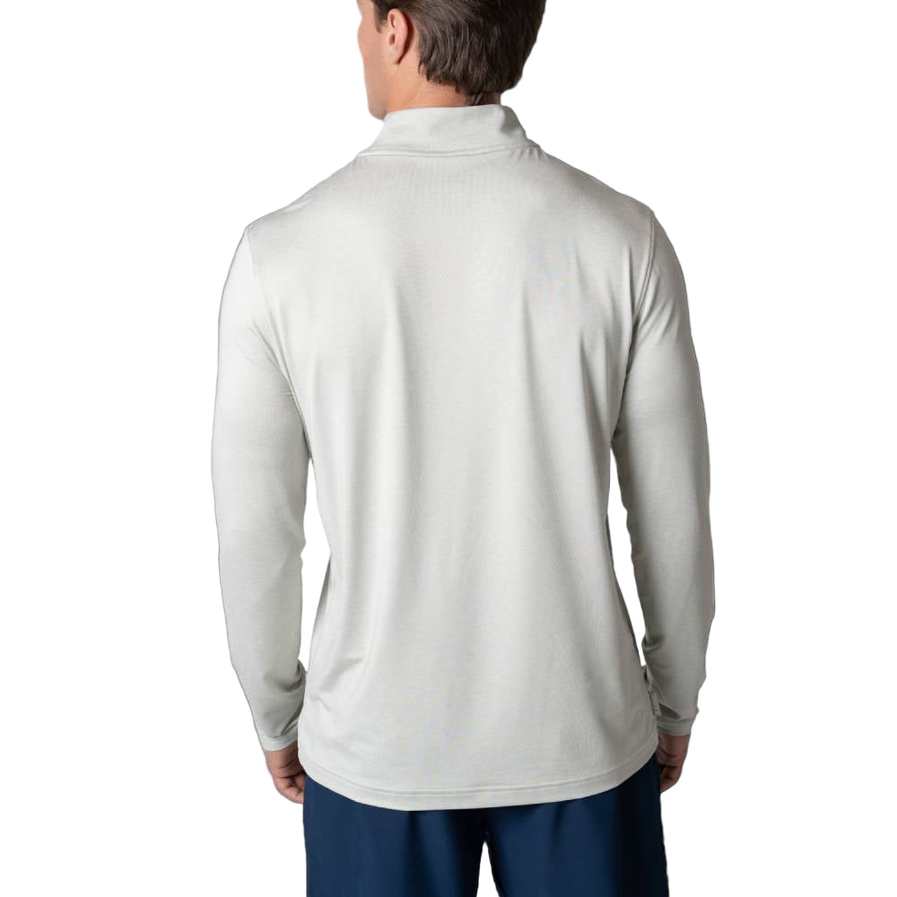 Joola Men's Quarter Zip Pullover Top (Gravity Gray Heather) - RacquetGuys.ca