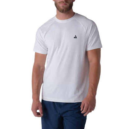 Joola Men's Club Short Sleeve Top (White) - RacquetGuys.ca