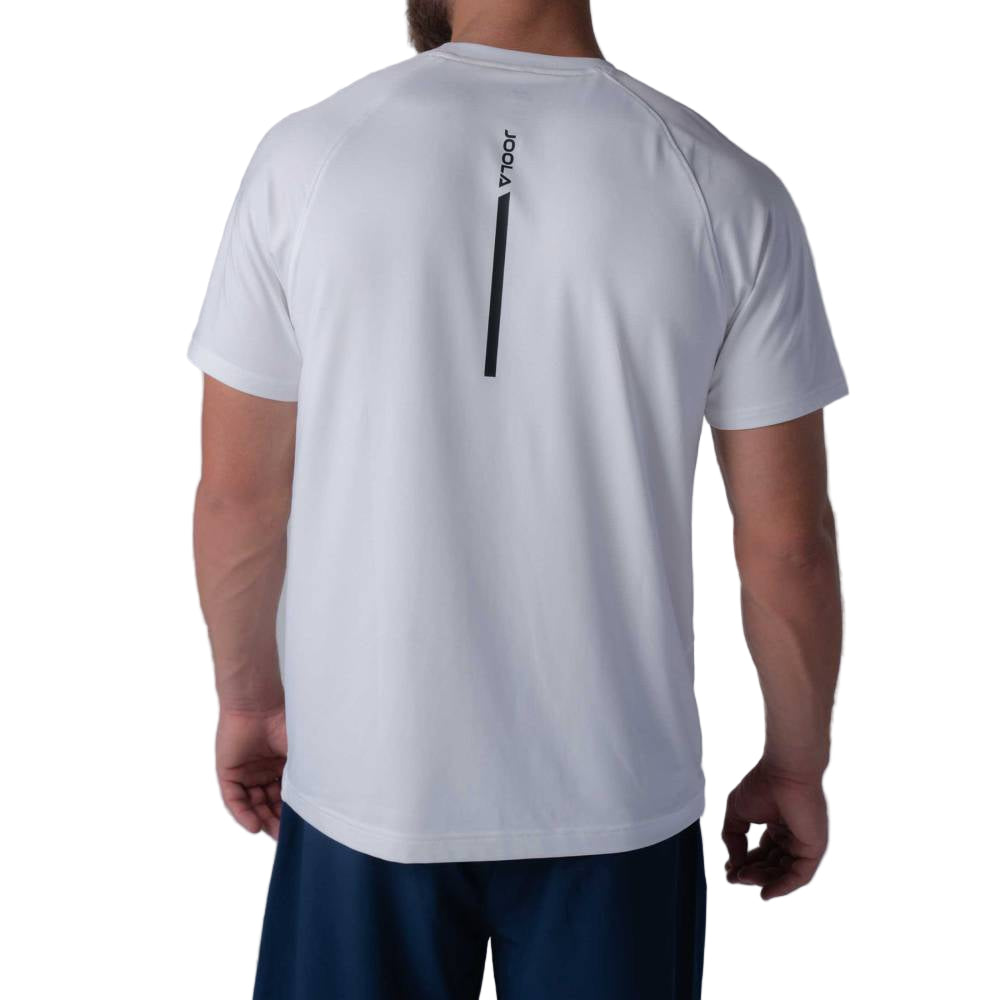 Joola Men's Club Short Sleeve Top (White) - RacquetGuys.ca