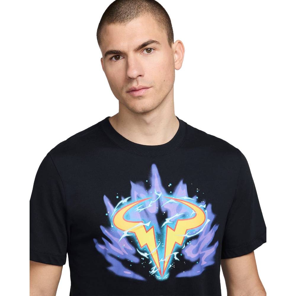 Nike Men's Court Dri-FIT Rafael Nadal Tee Top (Black) - RacquetGuys.ca