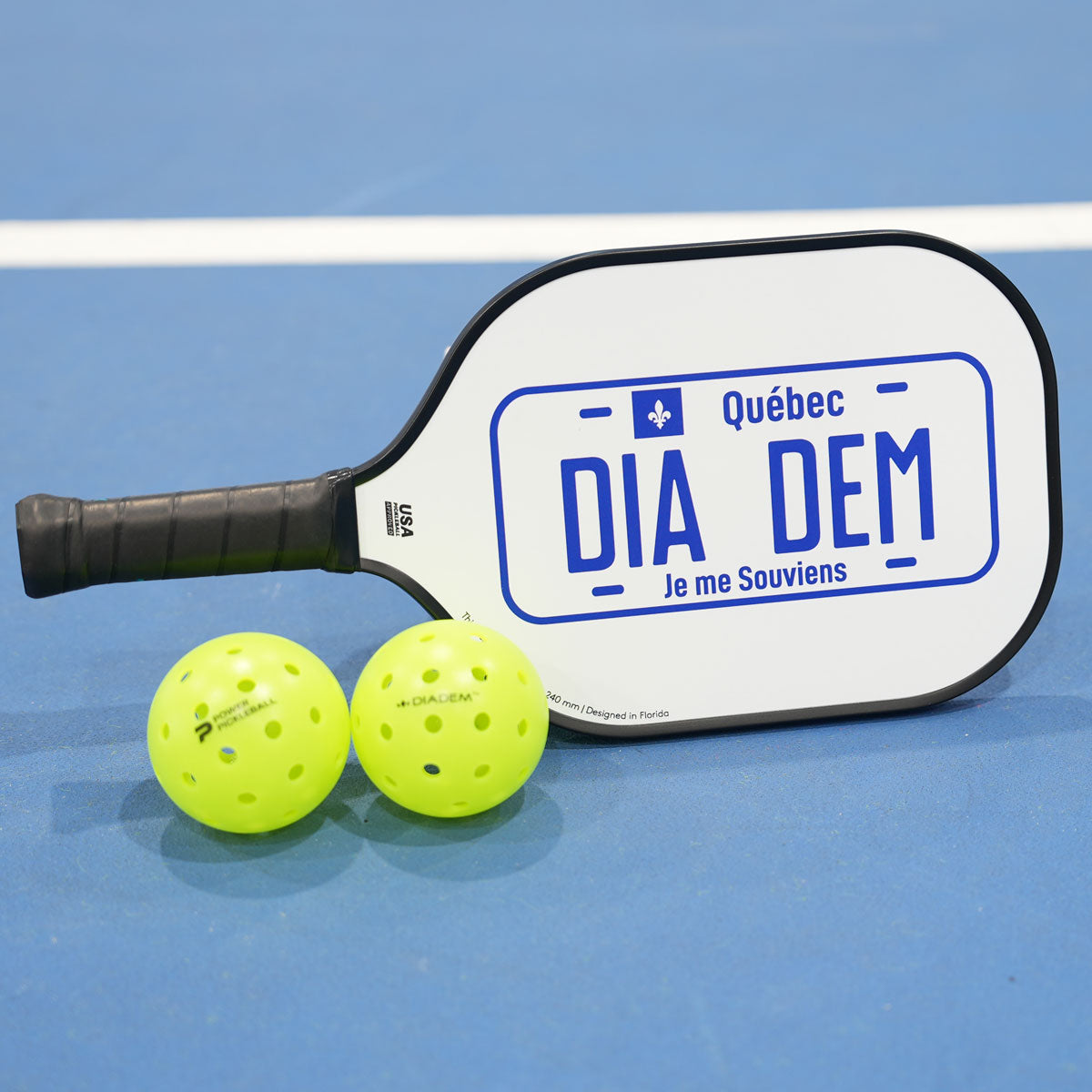Canadian Quebec Flag Diadem Riptide Pickleball Paddle