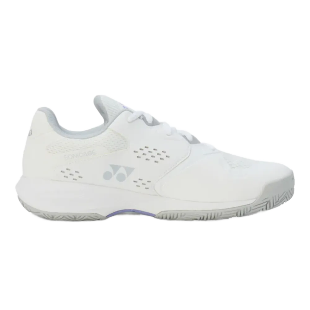 Yonex Power Cushion Sonicage 4 Women's Tennis Shoe (White/Grey) - RacquetGuys.ca