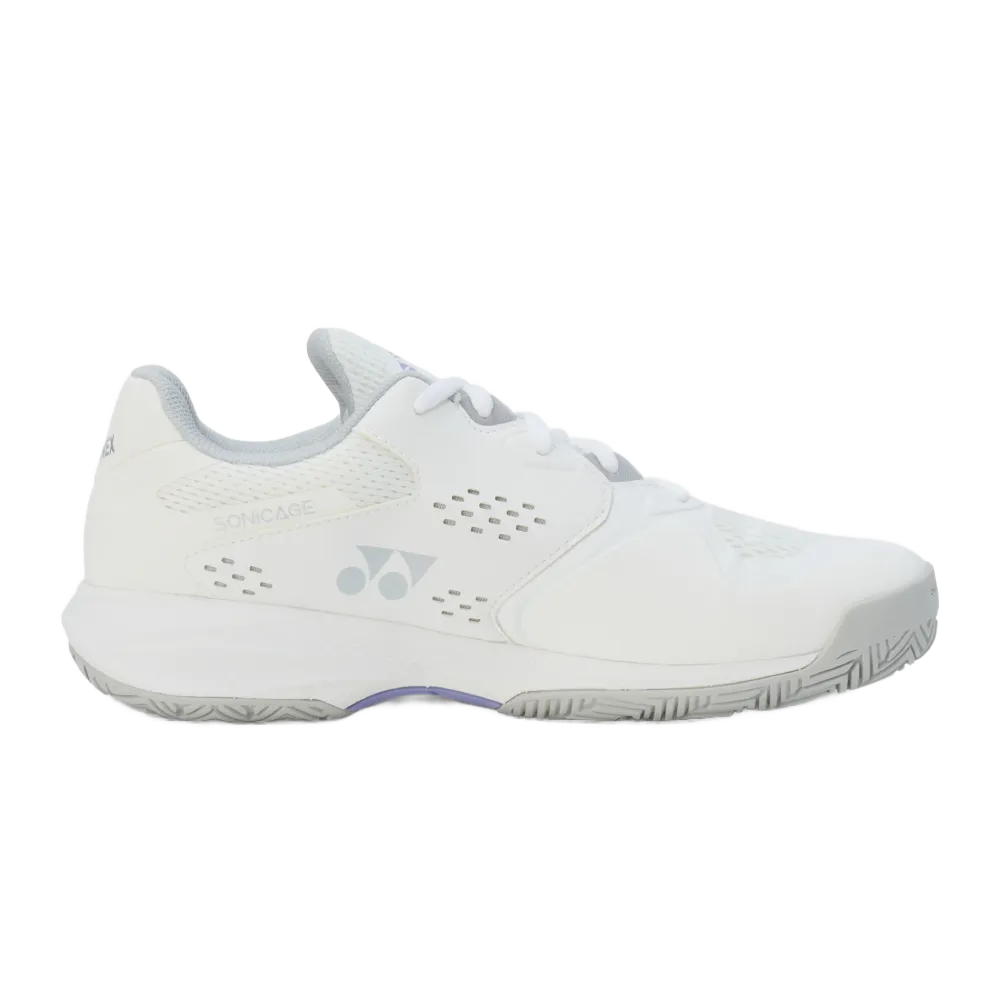 Yonex Power Cushion Sonicage 4 Women's Tennis Shoe (White/Grey) - RacquetGuys.ca