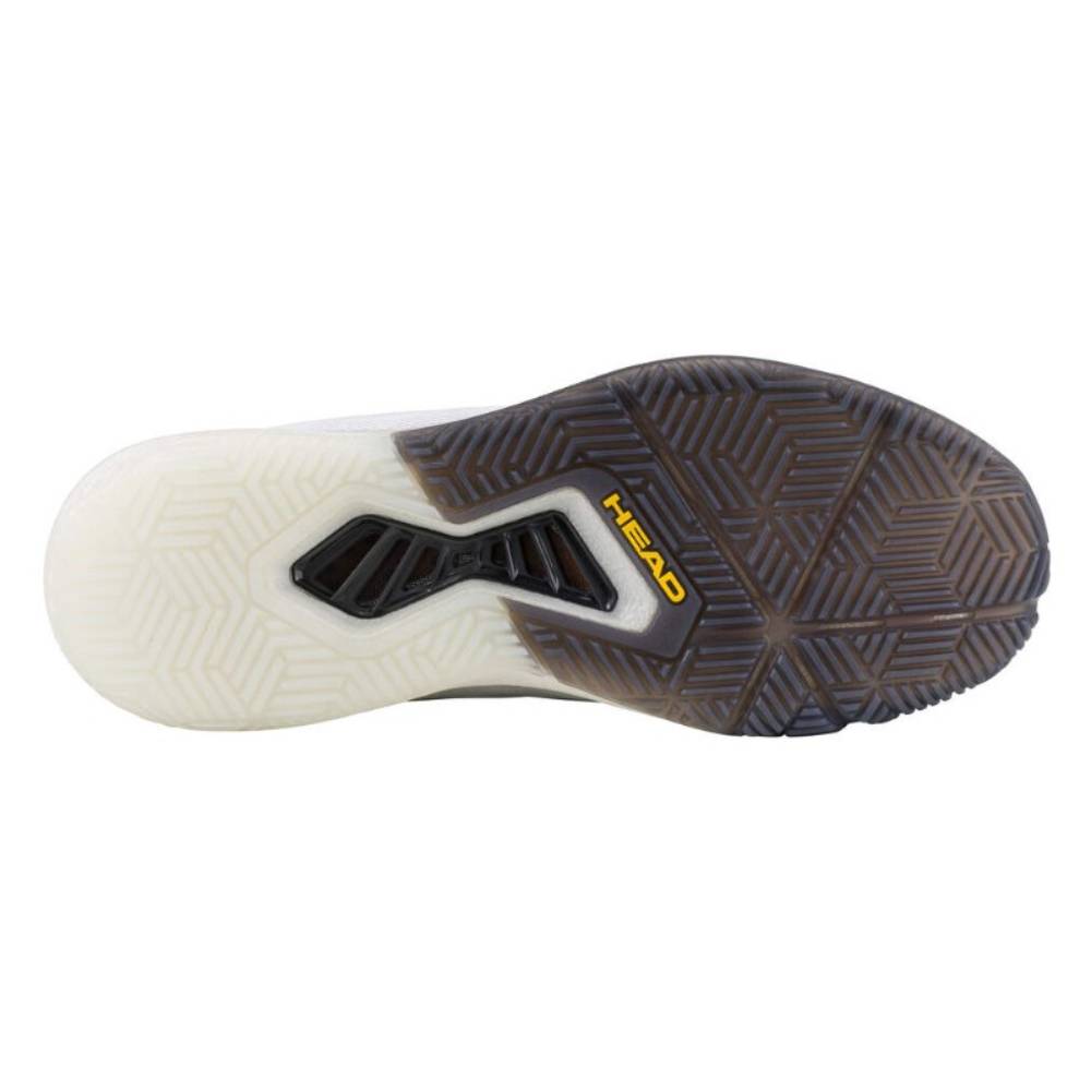 Head Motion Pro Padel Men's Tennis Shoe (White/Black) - RacquetGuys.ca