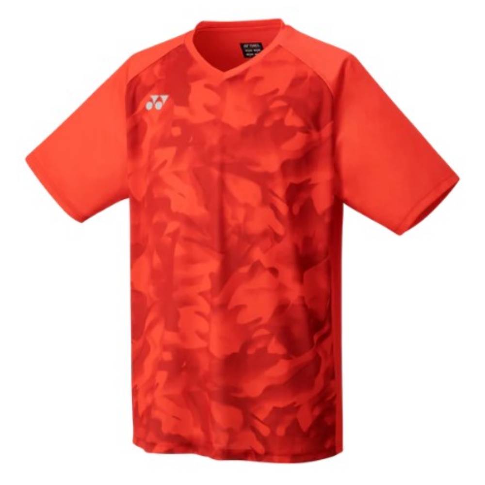 Yonex Men's Team Short Sleeve Top (Pearl Red) - RacquetGuys.ca