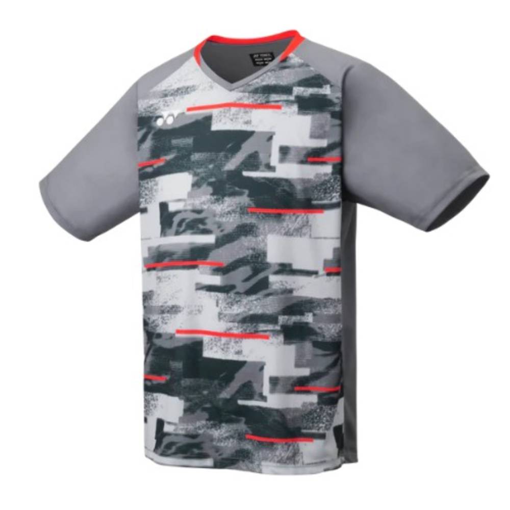 Yonex Men's Team Shirt Top (Grey) - RacquetGuys.ca