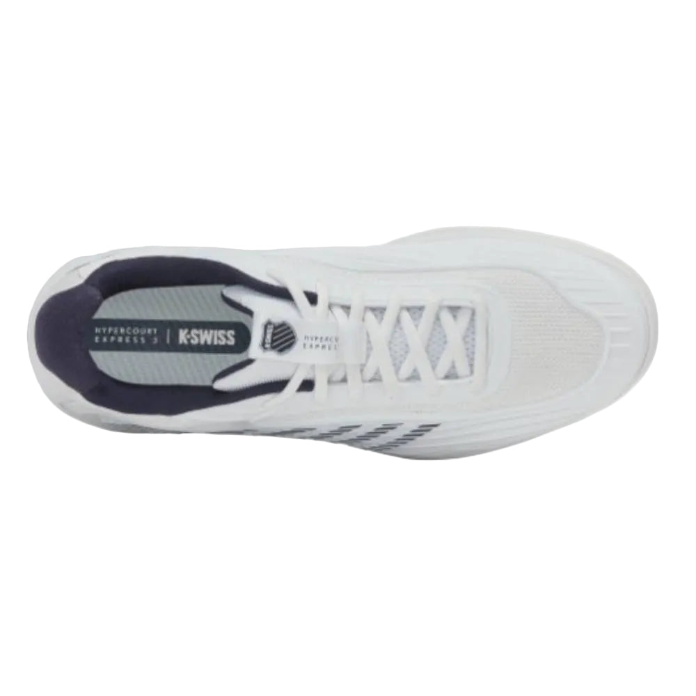 K-Swiss Hypercourt Express 3 Men's Tennis Shoe (White/Peacoat) - RacquetGuys.ca